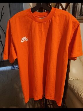 Nike Orange Tee with White Nike Air Logo